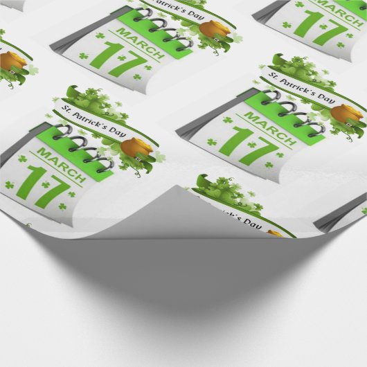 St. Patrick's Day Wrapping Paper Geschenkpapier (Ecke)