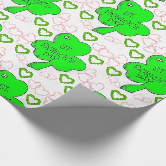 St. Patrick's Day Wrapping Paper Geschenkpapier (Ecke)