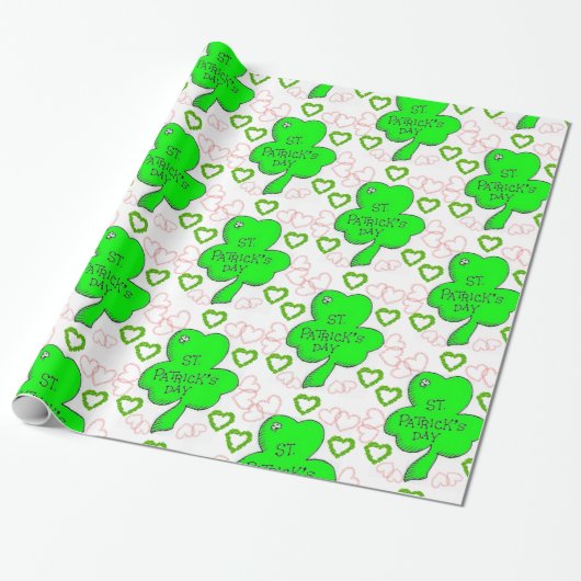 St. Patrick's Day Wrapping Paper Geschenkpapier (Ungerollt)