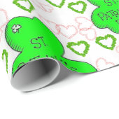 St. Patrick's Day Wrapping Paper Geschenkpapier (Rolleneckpunkt)