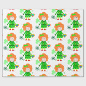 St. Patrick's Day Wrapping Paper Geschenkpapier (Flach)