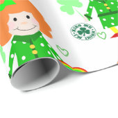 St. Patrick's Day Wrapping Paper Geschenkpapier (Rolleneckpunkt)