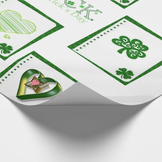 St. Patrick's Day Wrapping Paper Geschenkpapier (Ecke)