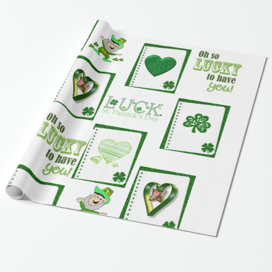 St. Patrick's Day Wrapping Paper Geschenkpapier (Ungerollt)