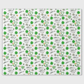 St. Patrick's Day Wrapping Paper Geschenkpapier (Flach)