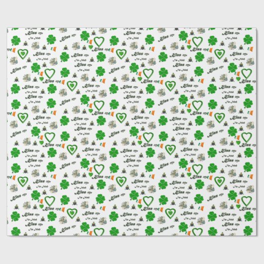St. Patrick's Day Wrapping Paper Geschenkpapier (Flach)