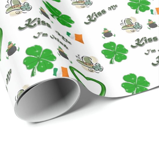 St. Patrick's Day Wrapping Paper Geschenkpapier (Rolleneckpunkt)