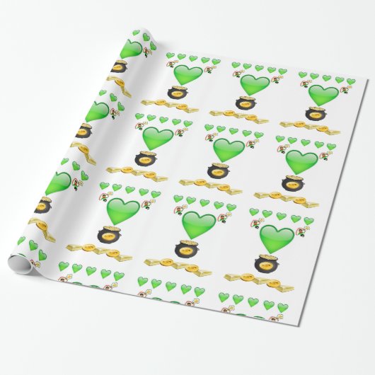 St. Patrick's Day Wrapping Paper Geschenkpapier (Ungerollt)