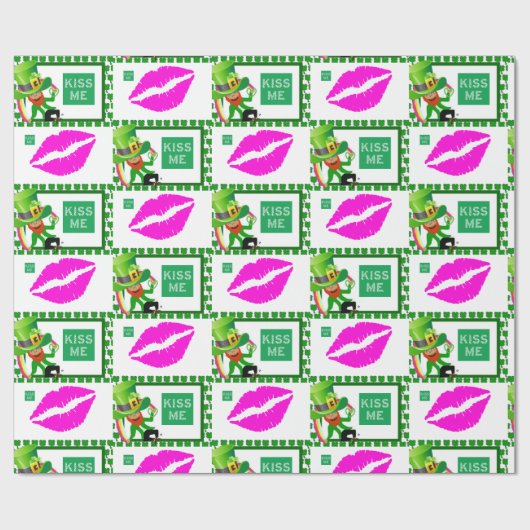 St. Patrick's Day Wrapping Paper Geschenkpapier (Flach)