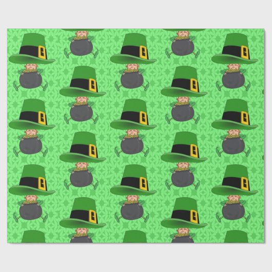 St. Patrick's Day Wrapping Paper Geschenkpapier (Flach)