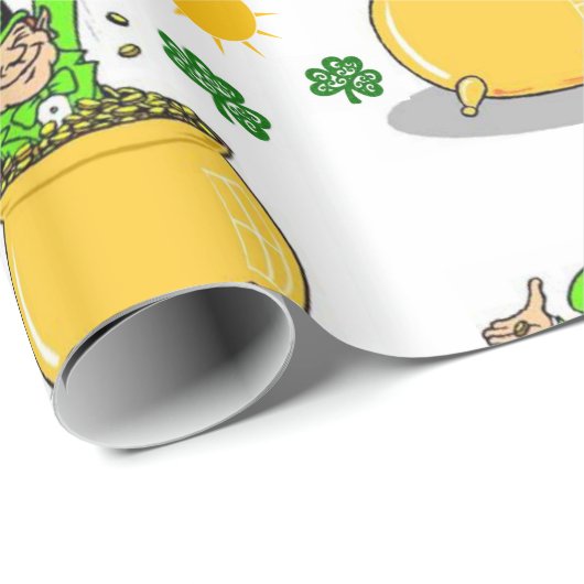 St. Patrick's Day Wrapping Paper Geschenkpapier (Rolleneckpunkt)