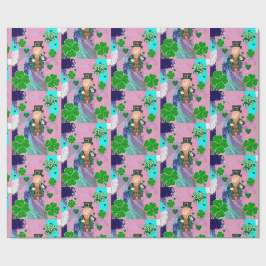 St. Patrick's Day Wrapping Paper Geschenkpapier (Flach)