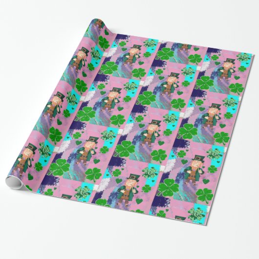 St. Patrick's Day Wrapping Paper Geschenkpapier (Ungerollt)