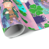 St. Patrick's Day Wrapping Paper Geschenkpapier (Rolleneckpunkt)