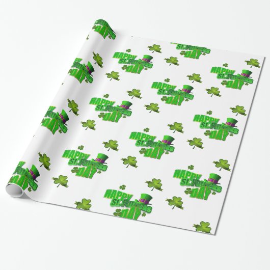 St. Patrick's Day Wrapping Paper Geschenkpapier (Ungerollt)