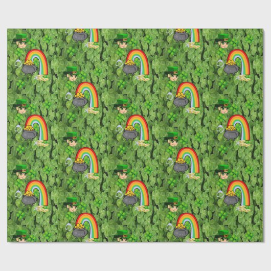 St. Patrick's Day Wrapping Paper Geschenkpapier (Flach)