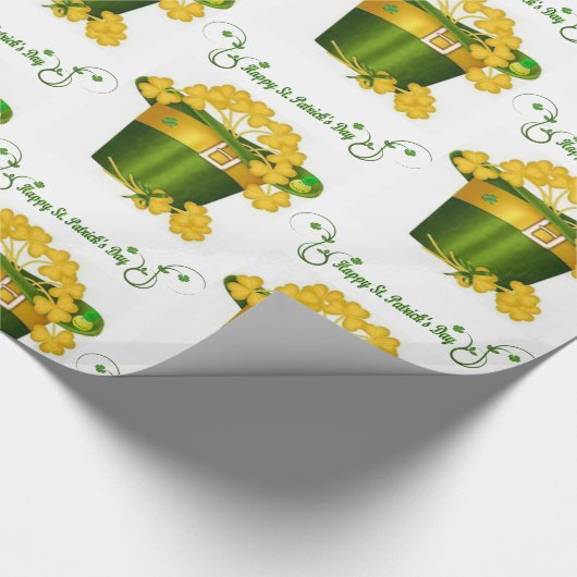 St. Patrick's Day Wrapping Paper Geschenkpapier (Ecke)