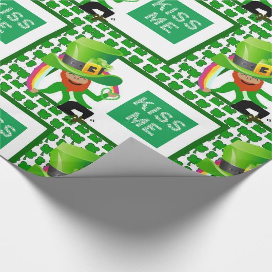 St. Patrick's Day Wrapping Paper Geschenkpapier (Ecke)