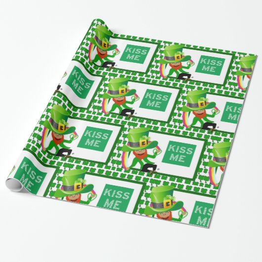 St. Patrick's Day Wrapping Paper Geschenkpapier (Ungerollt)