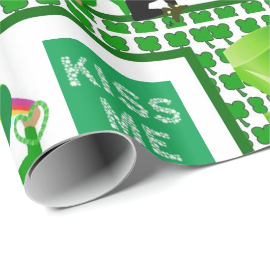 St. Patrick's Day Wrapping Paper Geschenkpapier (Rolleneckpunkt)