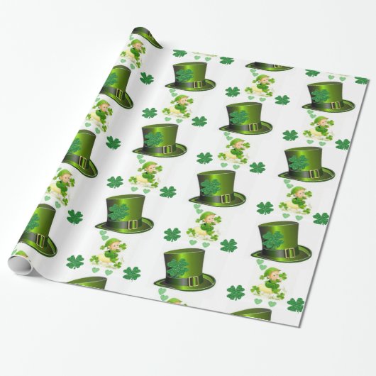 St. Patrick's Day Wrapping Paper Geschenkpapier (Ungerollt)