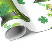 St. Patrick's Day Wrapping Paper Geschenkpapier (Rolleneckpunkt)