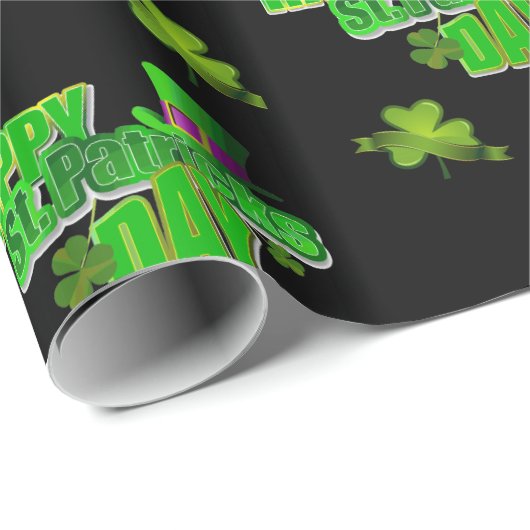 St. Patrick's Day Wrapping Paper Geschenkpapier (Rolleneckpunkt)