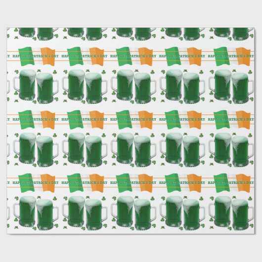 St. Patrick's Day Wrapping Paper Geschenkpapier (Flach)