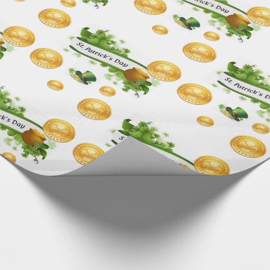St. Patrick's Day Wrapping Paper Geschenkpapier (Ecke)