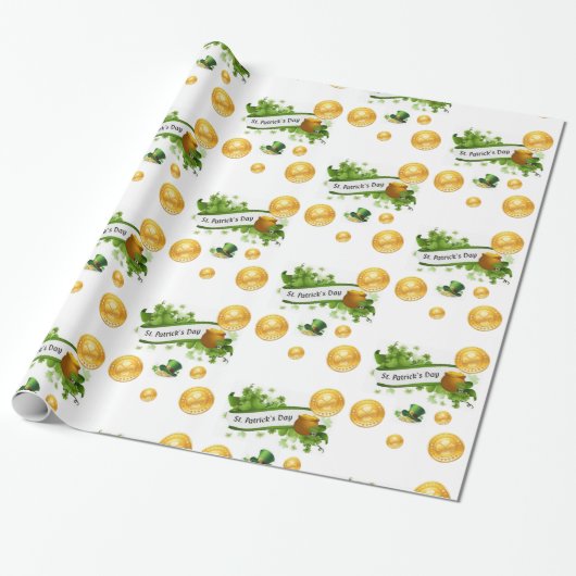 St. Patrick's Day Wrapping Paper Geschenkpapier (Ungerollt)