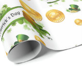 St. Patrick's Day Wrapping Paper Geschenkpapier (Rolleneckpunkt)