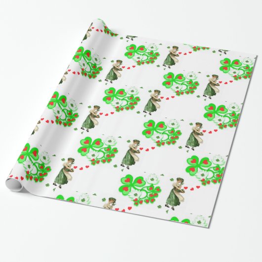 St. Patrick's Day Wrapping Paper Geschenkpapier (Ungerollt)