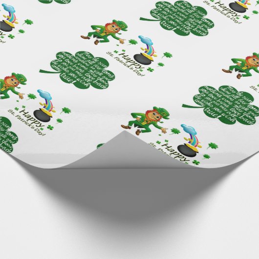 St. Patrick's Day Wrapping Paper Geschenkpapier (Ecke)