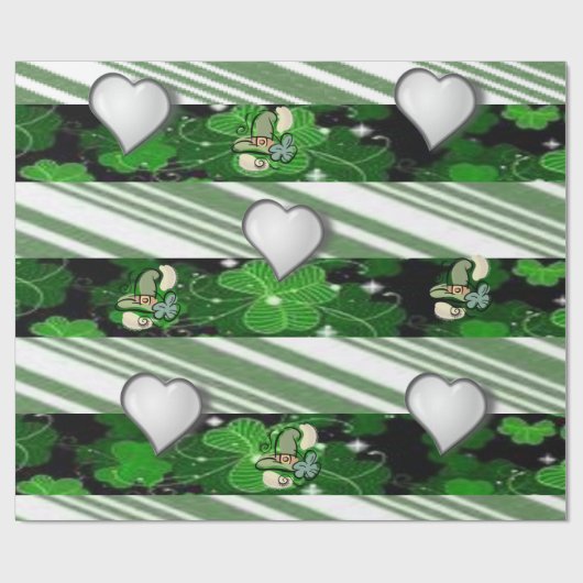 St. Patrick's Day Wrapping Paper Geschenkpapier (Flach)