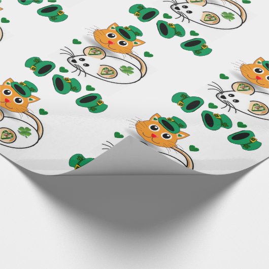 St. Patrick's Day Wrapping Paper Geschenkpapier (Ecke)