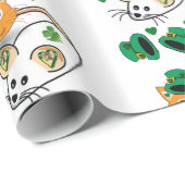 St. Patrick's Day Wrapping Paper Geschenkpapier (Rolleneckpunkt)