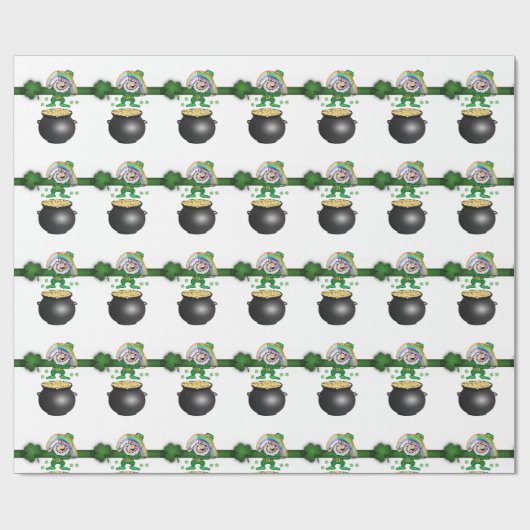St. Patrick's Day Wrapping Paper Geschenkpapier (Flach)