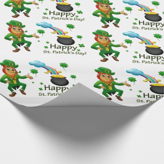 St. Patrick's Day Wrapping Paper Geschenkpapier (Ecke)