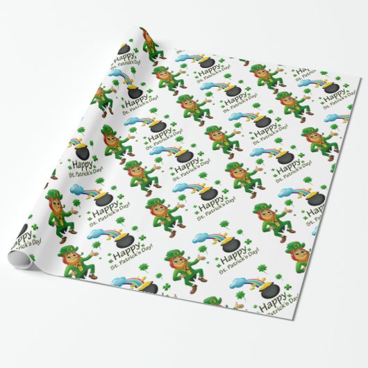 St. Patrick's Day Wrapping Paper Geschenkpapier (Ungerollt)