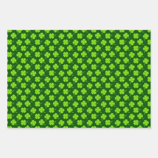St. Patrick's Day Wrapping Paper Geschenkpapier Set (Vorderseite)