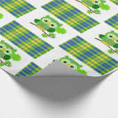St. Patrick's Day Wrapping Paper Owl Geschenkpapier (Ecke)