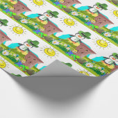 St. Patrick's Day Wrapping Paper Pinguin Geschenkpapier (Ecke)