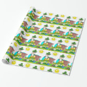 St. Patrick's Day Wrapping Paper Pinguin Geschenkpapier (Ungerollt)