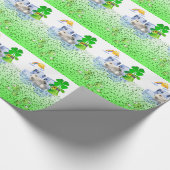 St. Patrick's Day Wrapping Paper Polar Bear Geschenkpapier (Ecke)