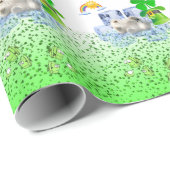 St. Patrick's Day Wrapping Paper Polar Bear Geschenkpapier (Rolleneckpunkt)