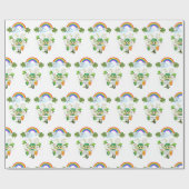 St. Patrick's Day Wrapping Paper Rainbow Geschenkpapier (Flach)