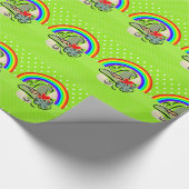 St. Patrick's Day Wrapping Paper Rainbow Geschenkpapier (Ecke)