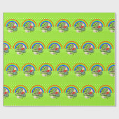 St. Patrick's Day Wrapping Paper Rainbow Geschenkpapier (Flach)