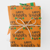 St. Patrick's Day Wrapping Paper Set Geschenkpapier Set (Beispiel)