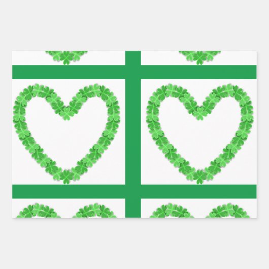 St. Patrick's Day Wrapping Paper Set von 3 Geschenkpapier Set (Vorderseite 2)
